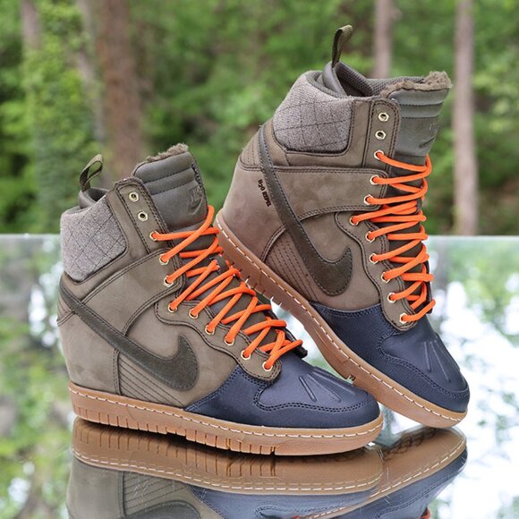 Nike Dunk Sky Hi Sneakerboot 2.0 Dark Loden Raspberry - Picture 5 of 13